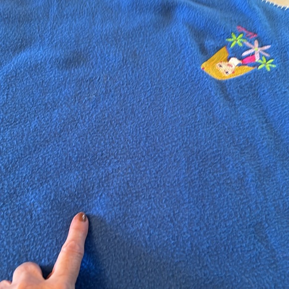 Barbie 💕 Mattel Vintage Authentic Doll Blue Fleece Blanket 46”x63” GUC 💙🩵💕 - Picture 8 of 14